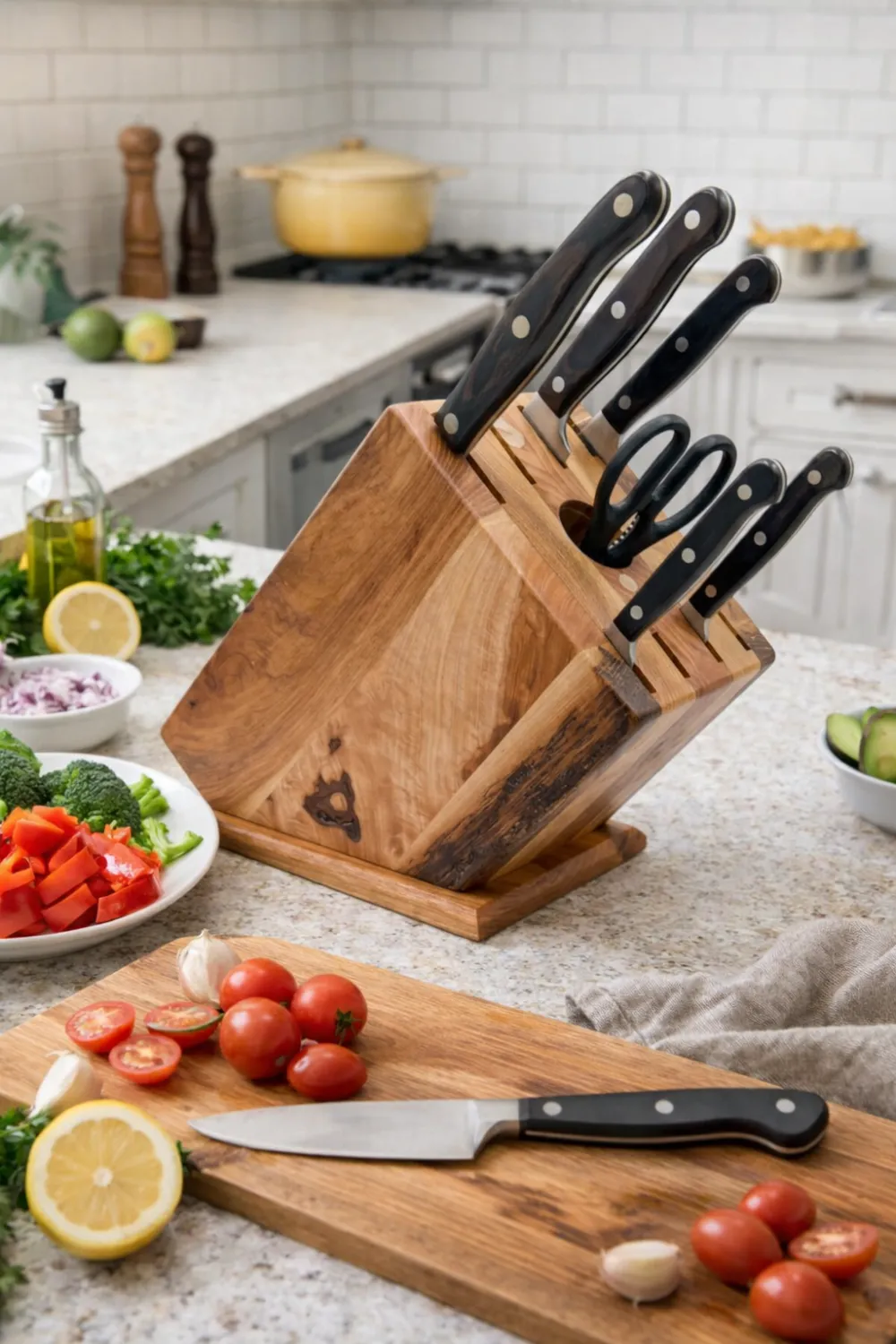 Rustic Knife Block